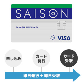 セゾンカード 即日発行対応状況