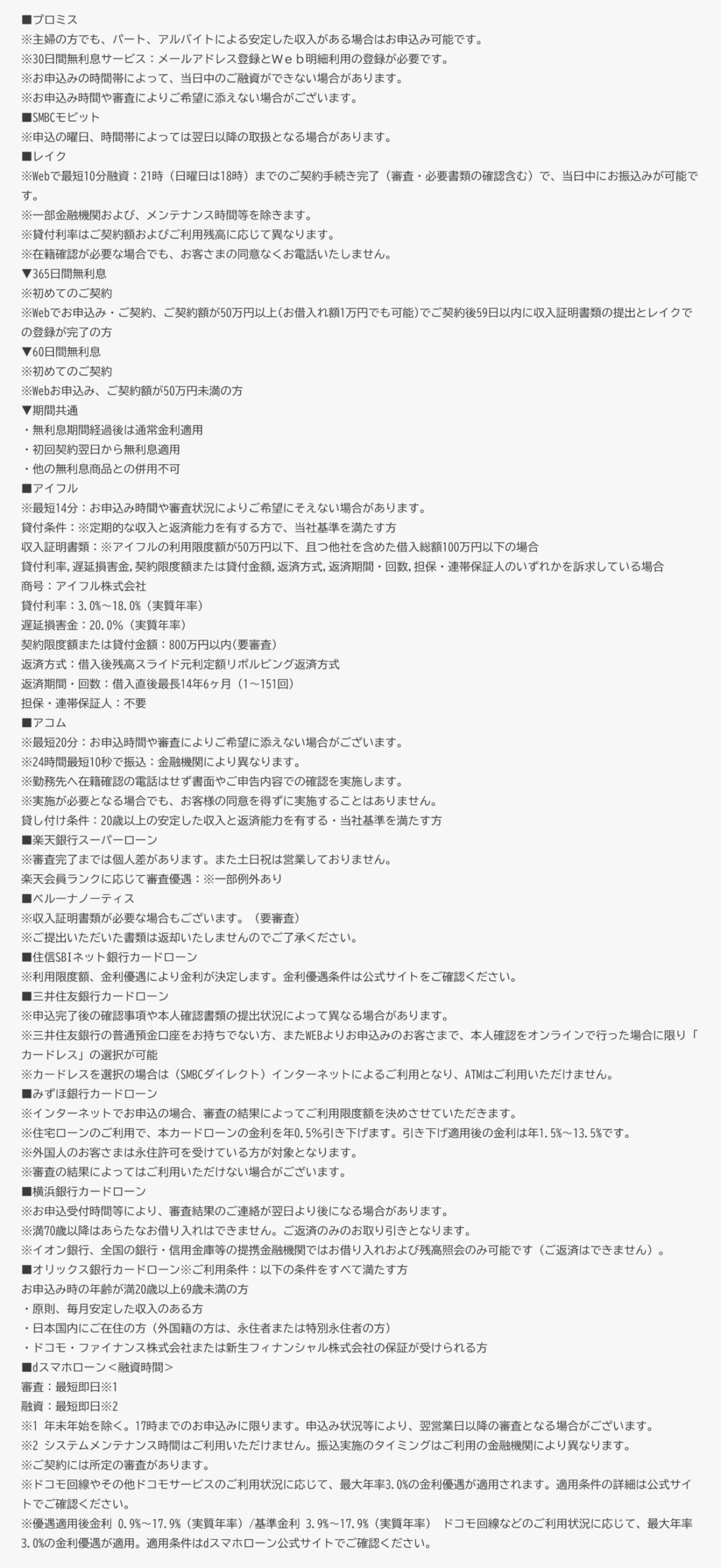 パソコン用のローン注釈画像