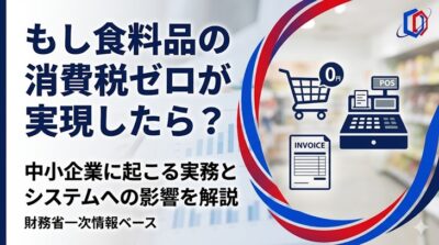 もし食料品の消費税ゼロが実現したら？中小企業に起こることをわかりやすく解説